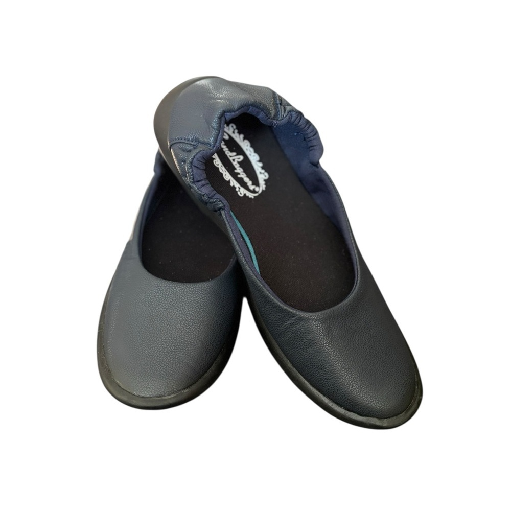 Sandbaggers Women's Lyn Ballet Golf Shoes Sz 8 Navy Blue Slip On Country Club